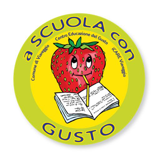 Logo fragola A Scuola con Gusto 2018