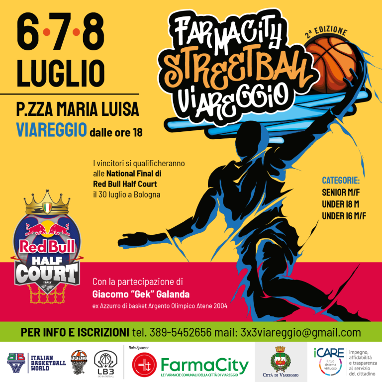 Torna il FarmaCity Viareggio Streetball! 