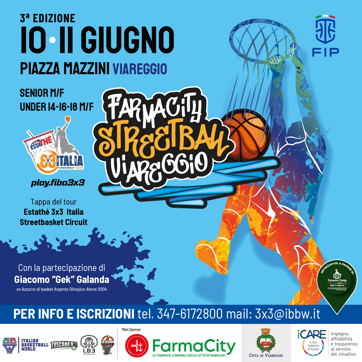 Al via la terza edizione del FarmaCity Viareggio Streetball! 