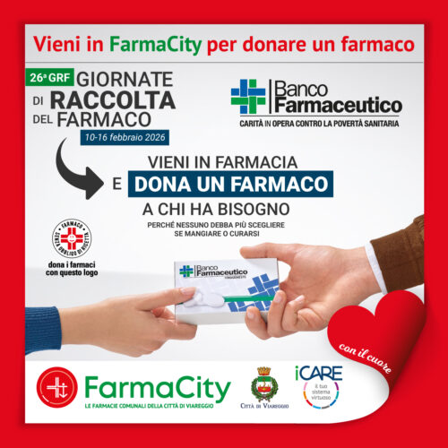 Vieni in FarmaCity per donare un farmaco!