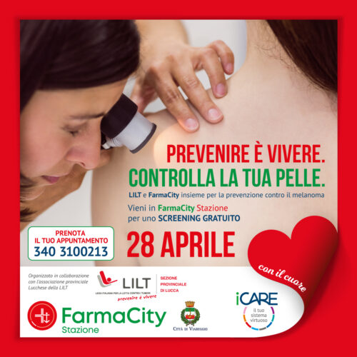 Nel mese di Aprile la prevenzione continua: controlla la tua pelle con LILT