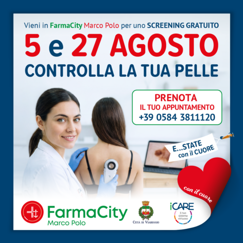 Screening dermatologici gratuiti in FarmaCity Marco Polo